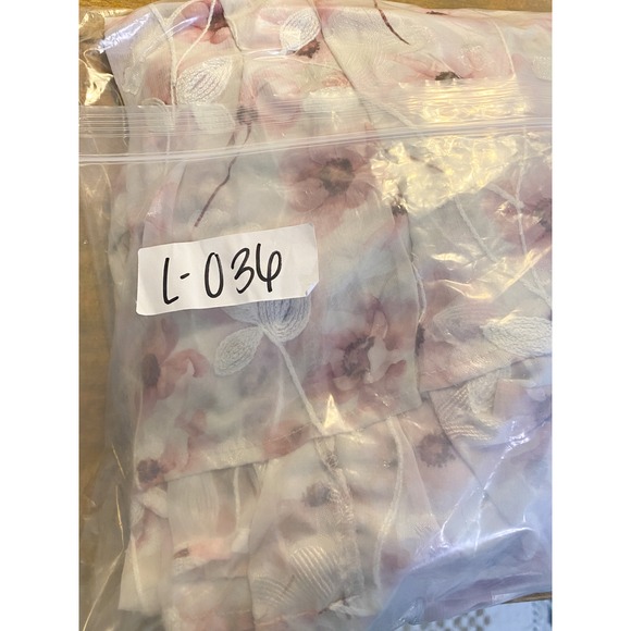 Arula Claire Floral Tiered Maxi Dress 2X Pink Puff Sleeve Coquette Romantic Cute - Picture 12 of 12